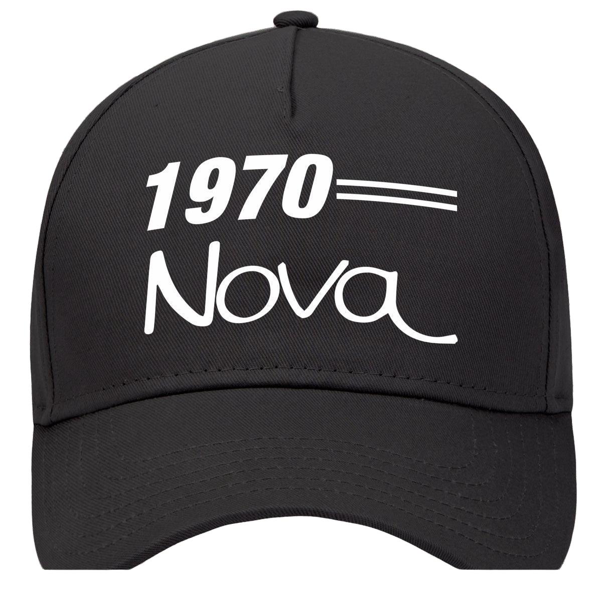 1970 Chevrolet Nova Car Hat Black Model