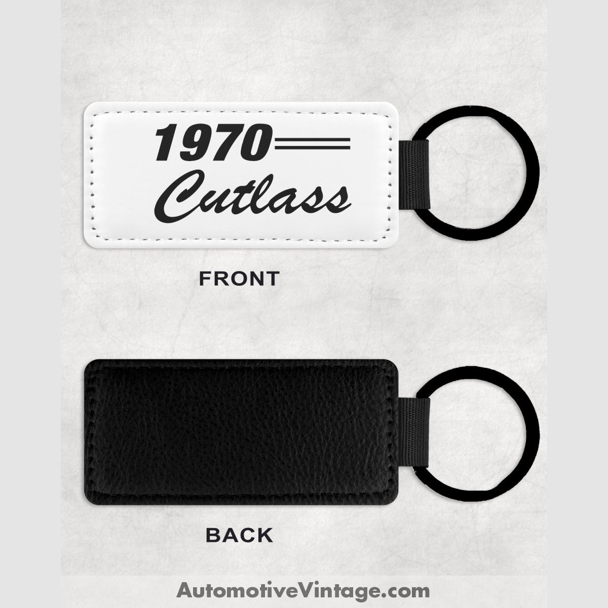 1970 Oldsmobile Cutlass Leather Car Key Chain Model Keychains