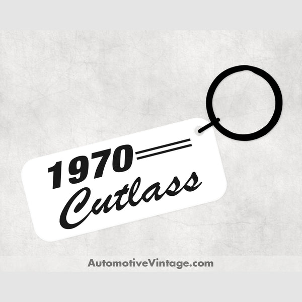 1970 Oldsmobile Cutlass Car Model Metal Keychain Keychains