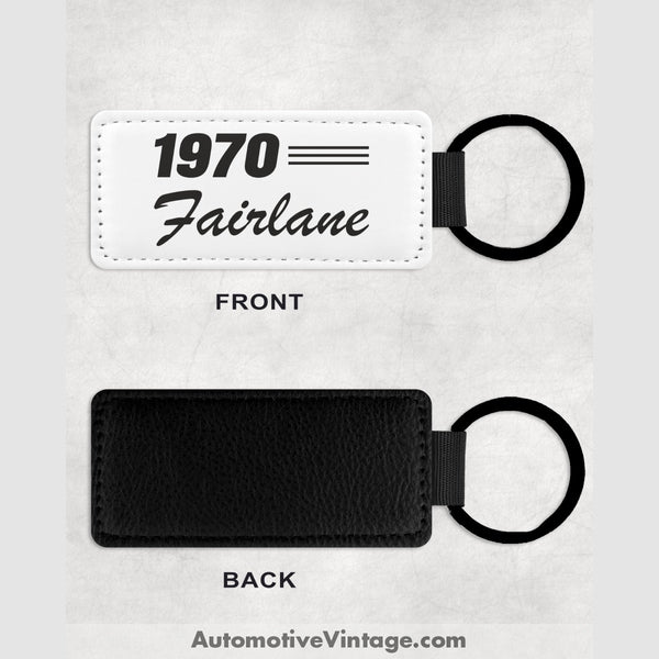 1970 Ford Fairlane Leather Car Key Chain Model Keychains