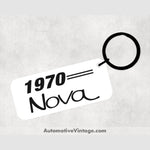 1970 Chevrolet Nova Car Model Metal Keychain Keychains