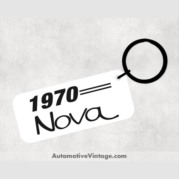 1970 Chevrolet Nova Car Model Metal Keychain Keychains