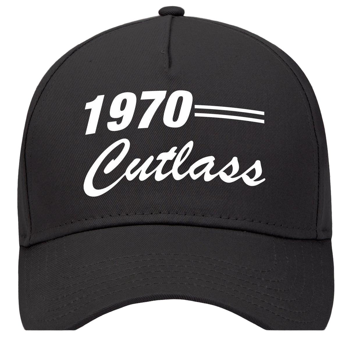 1970 Oldsmobile Cutlass Car Baseball Cap Hat Black Model