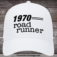 1970 Plymouth Road Runner Car Hat White Model