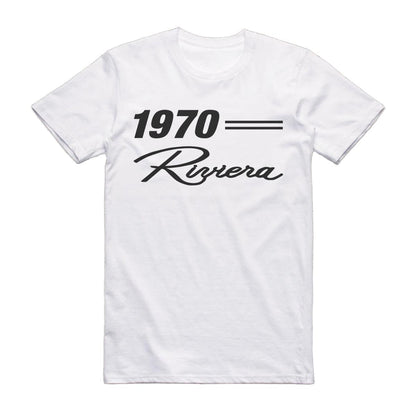 1970 Buick Riviera Classic Car T-Shirt White / S Model T-Shirt