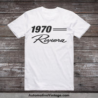 1970 Buick Riviera Classic Car T-Shirt White / S Model T-Shirt