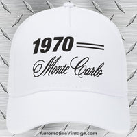 1970 Chevrolet Monte Carlo Classic Car Hat White Model