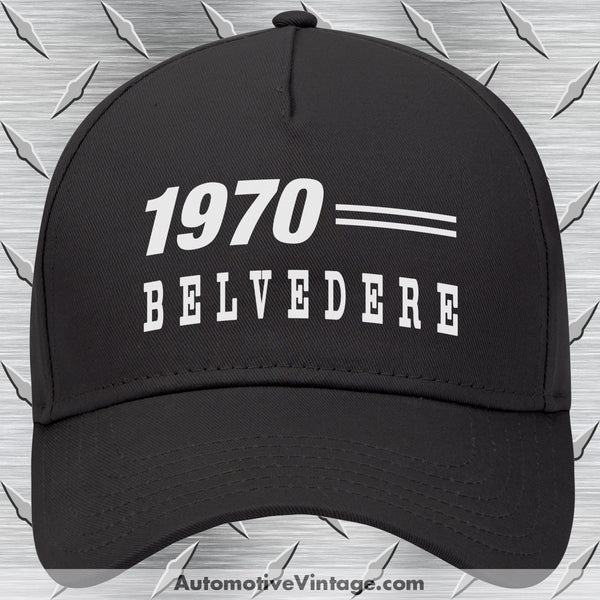 1970 Plymouth Belvedere Car Model Hat Black