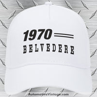 1970 Plymouth Belvedere Car Model Hat White