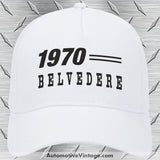 1970 Plymouth Belvedere Car Model Hat White