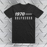 1970 Plymouth Belvedere Car T-Shirt Black / S Model T-Shirt