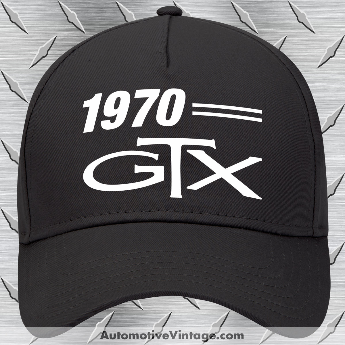 1970 Plymouth GTX Car Model Hat Black Car Model Hat