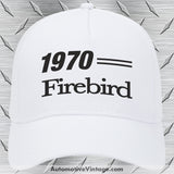 1970 Pontiac Firebird Car Model Hat White