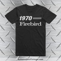 1970 Pontiac Firebird T-Shirt Black / S Car Model T-Shirt