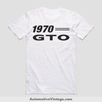1970 Pontiac Gto Classic Muscle Car T-Shirt White / S Model T-Shirt