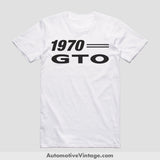 1970 Pontiac Gto Classic Muscle Car T-Shirt White / S Model T-Shirt