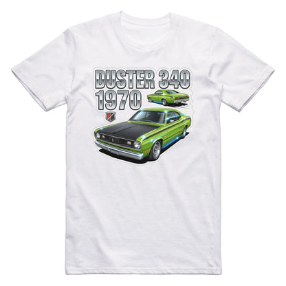 1970 70 Plymouth Duster 340 Retro Muscle Car T-shirt