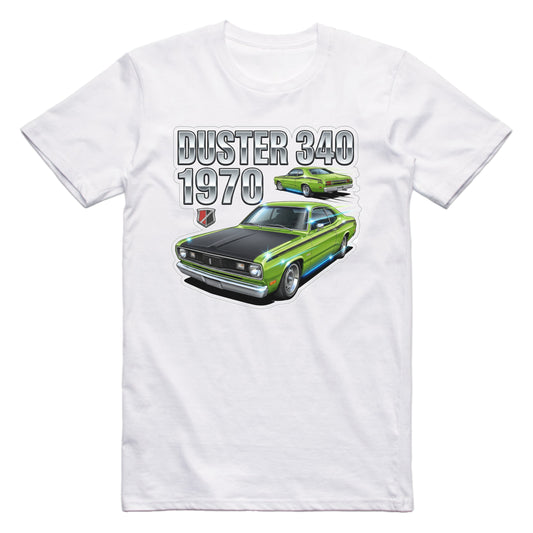 1970 70 Plymouth Duster 340 Retro Muscle Car T-shirt
