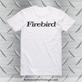 1971-81 Pontiac Firebird Emblem T-Shirt White / S Car Model T-Shirt