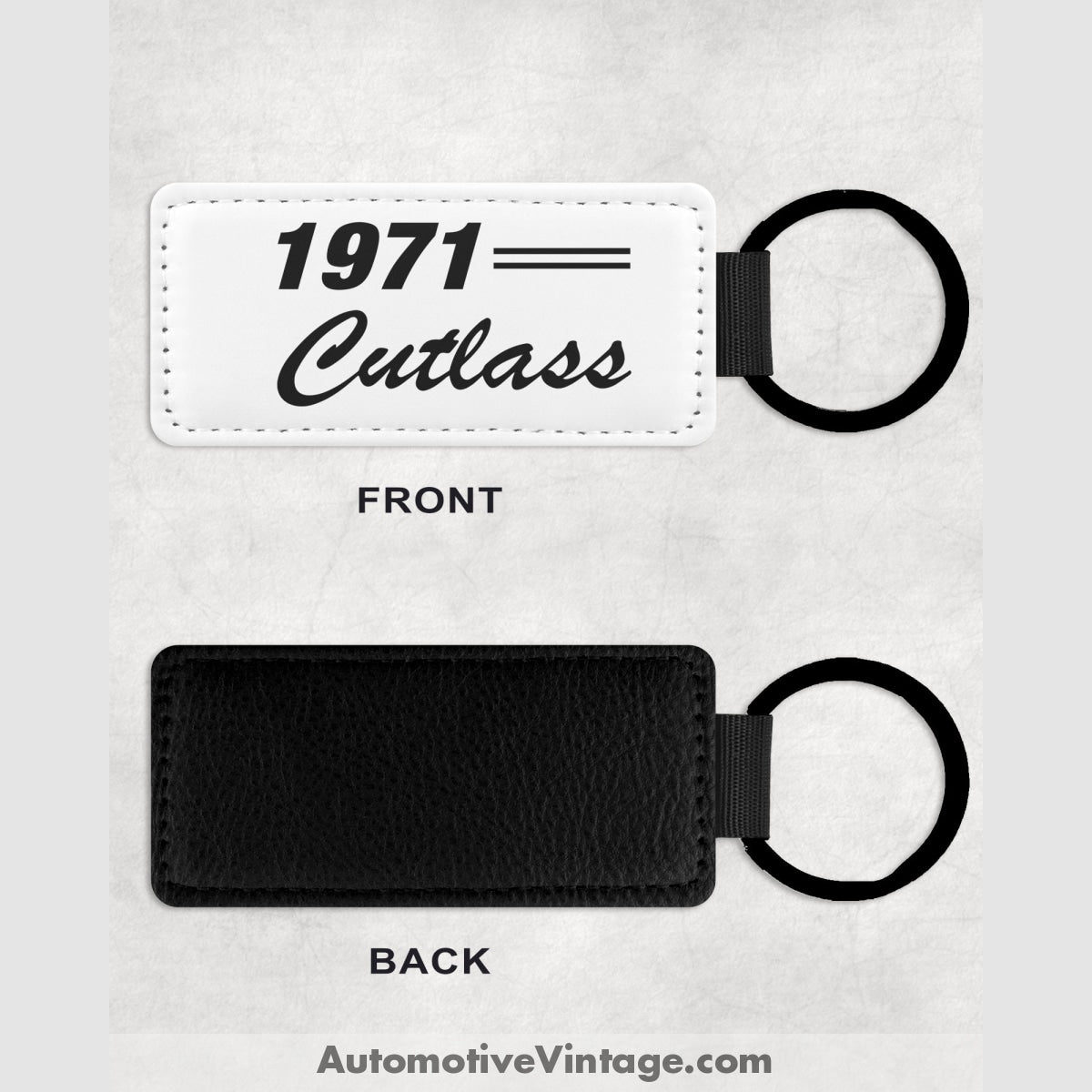 1971 Oldsmobile Cutlass Leather Car Key Chain Model Keychains