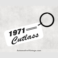 1971 Oldsmobile Cutlass Car Model Metal Keychain Keychains