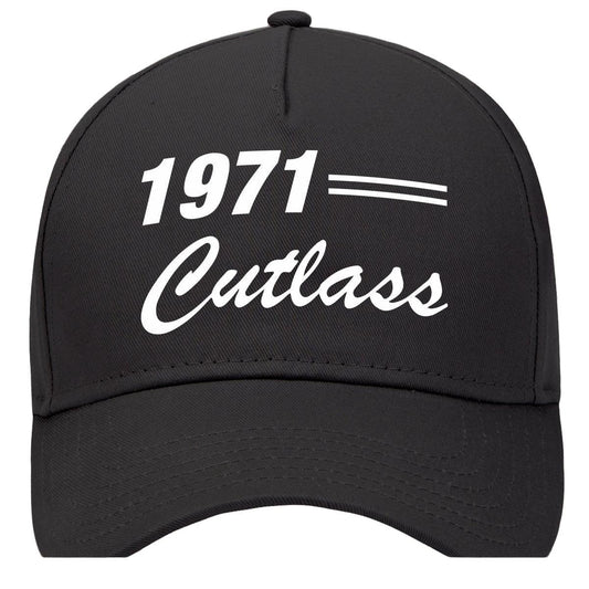 1971 Oldsmobile Cutlass Car Baseball Cap Hat Black Model