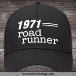 1971 Plymouth Road Runner Car Hat Black Model