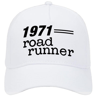 1971 Plymouth Road Runner Car Hat White Model