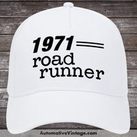 1971 Plymouth Road Runner Car Hat White Model