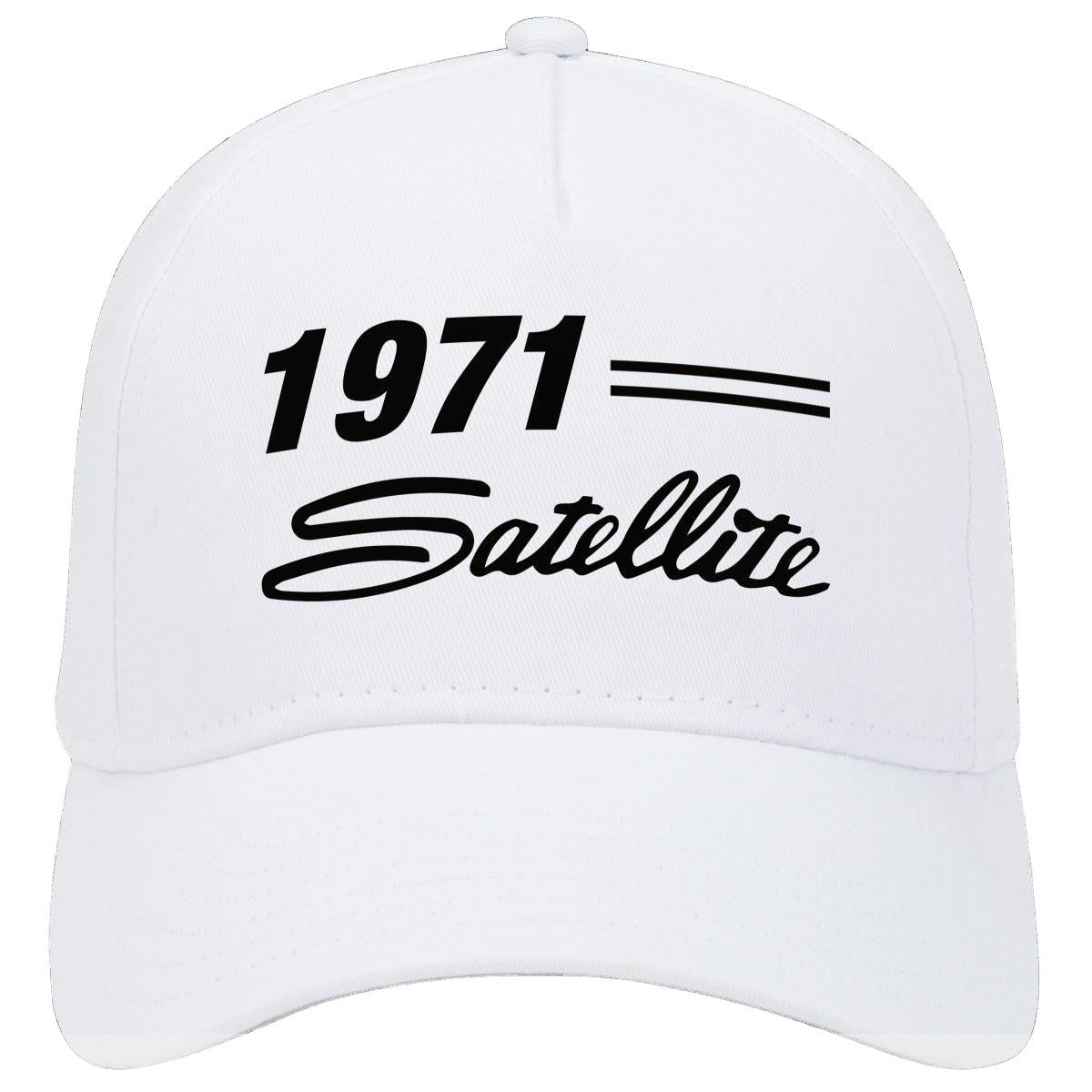 1971 Plymouth Satellite Car Hat White Model