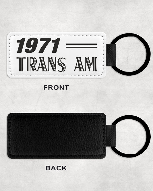 1971 71 Pontiac Trans Am Leather Car Keychain