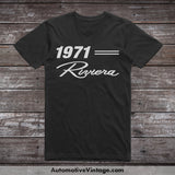 1971 Buick Riviera Classic Car T-Shirt Black / S Model T-Shirt