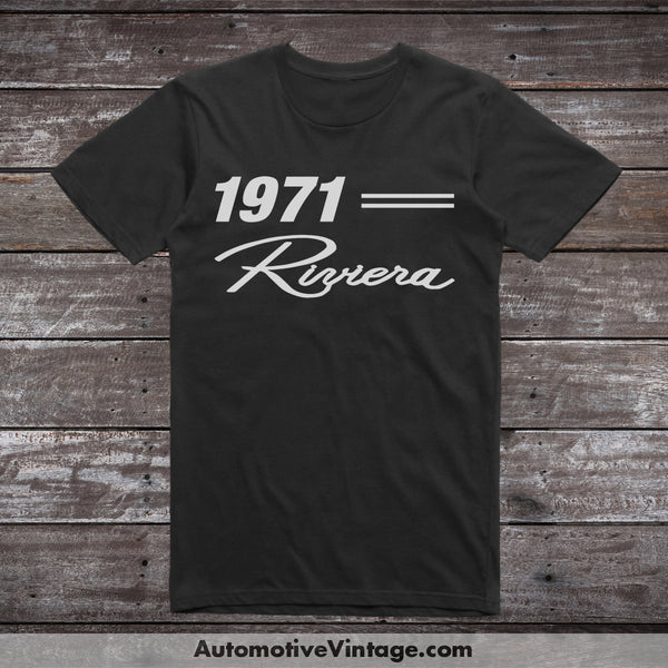 1971 Buick Riviera Classic Car T-Shirt Black / S Model T-Shirt