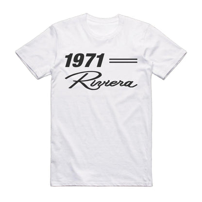 1971 Buick Riviera Classic Car T-Shirt White / S Model T-Shirt