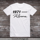 1971 Buick Riviera Classic Car T-Shirt White / S Model T-Shirt