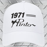 1971 Ford Pinto Car Model Hat White