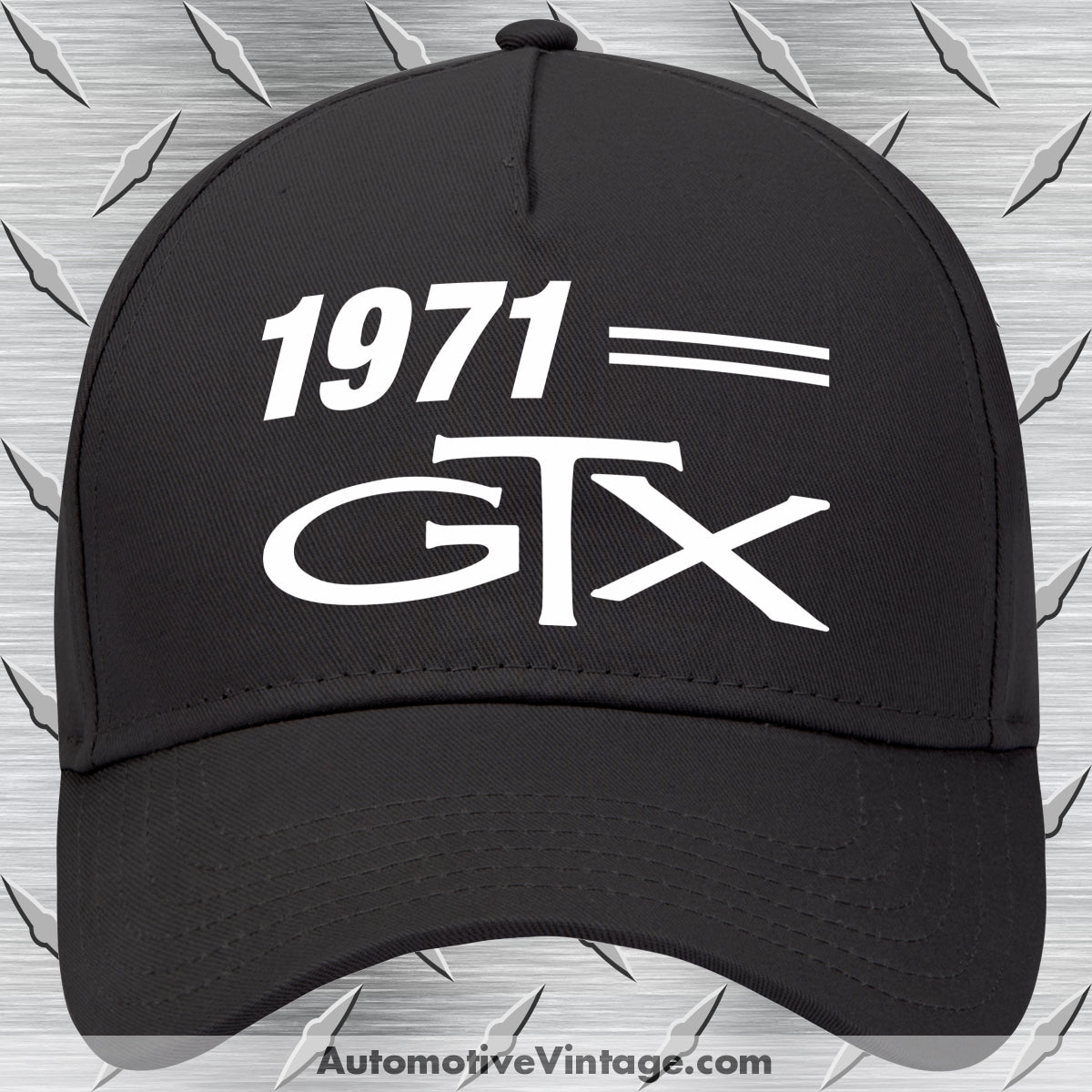 1971 Plymouth GTX Car Model Hat Black Car Model Hat