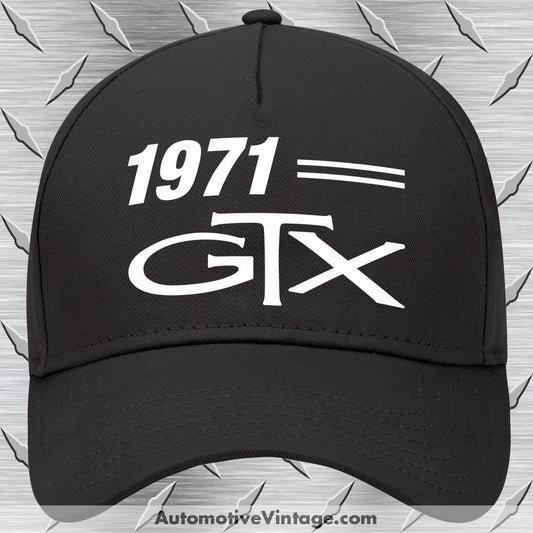 1971 Plymouth GTX Car Model Hat Black Car Model Hat