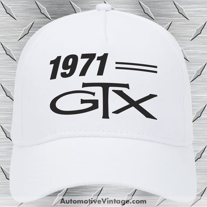 1971 Plymouth GTX Car Model Hat White Car Model Hat