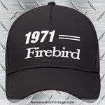 1971 Pontiac Firebird Car Model Hat Black