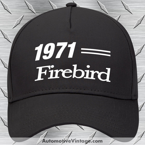 1971 Pontiac Firebird Car Model Hat Black