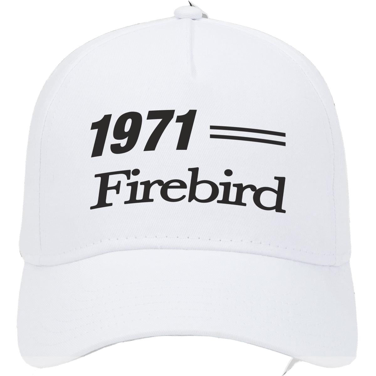 1971 Pontiac Firebird Car Model Hat White