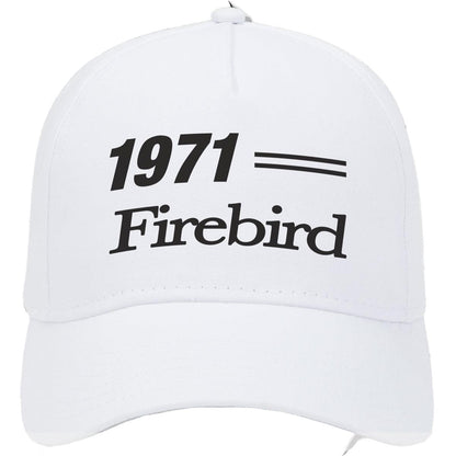 1971 Pontiac Firebird Car Model Hat White
