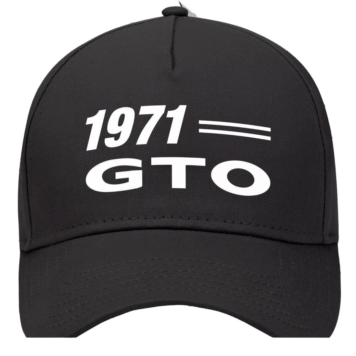 1971 Pontiac Gto Car Model Hat Black