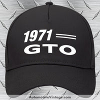 1971 Pontiac Gto Car Model Hat Black
