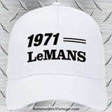 1971 Pontiac Lemans Car Model Hat White