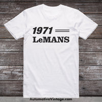 1971 Pontiac Lemans Classic Muscle Car T-Shirt White / S Model T-Shirt