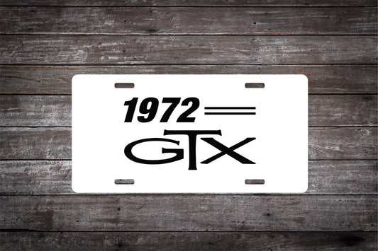 1972 Plymouth GTX Car License Plate