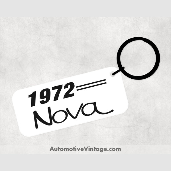 1972 Chevrolet Nova Car Model Metal Keychain Keychains
