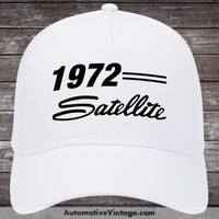 1972 Plymouth Satellite Car Hat White Model